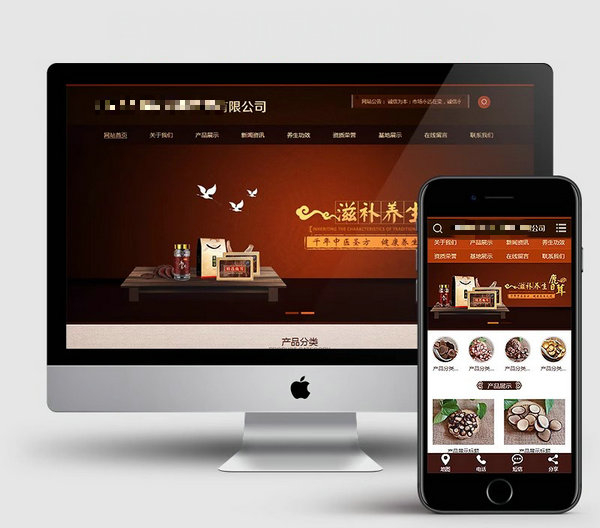 保健品網站建設